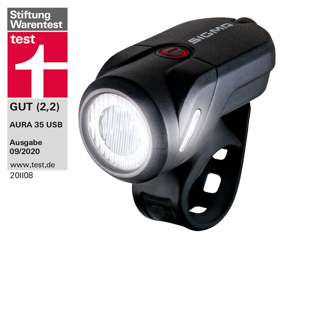 Sigma Aura 35 USB Frontleuchte LED mit 35 Lux