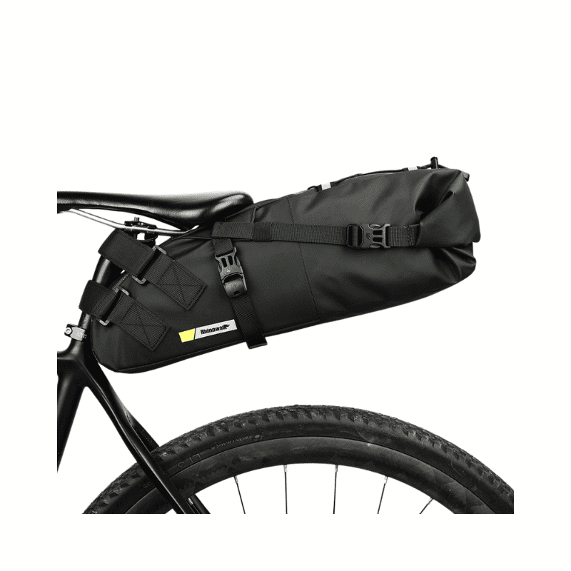 Rhinowalk Sattelstütztasche 13 Liter - wasserdicht schwarz