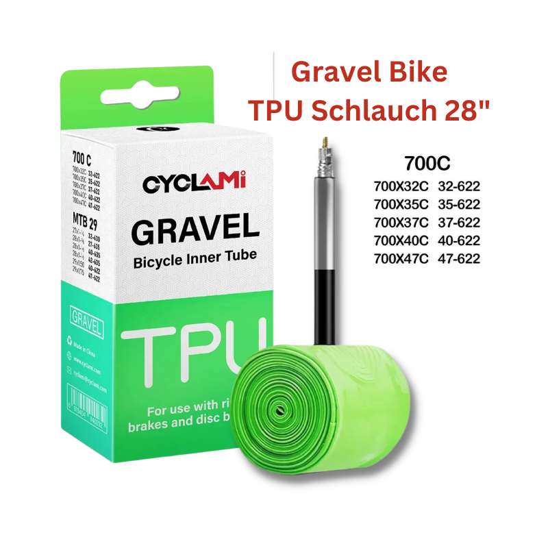 Cyclami Ultraleicht Schlauch 700x32/47c Sclaverand-Ventil 65mm - TPU für Gravelbikes