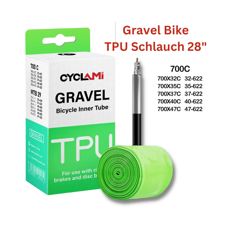 Cyclami Ultraleicht Schlauch 700x32/47c – Sclaverand 65 mm – TPU für Gravelbikes