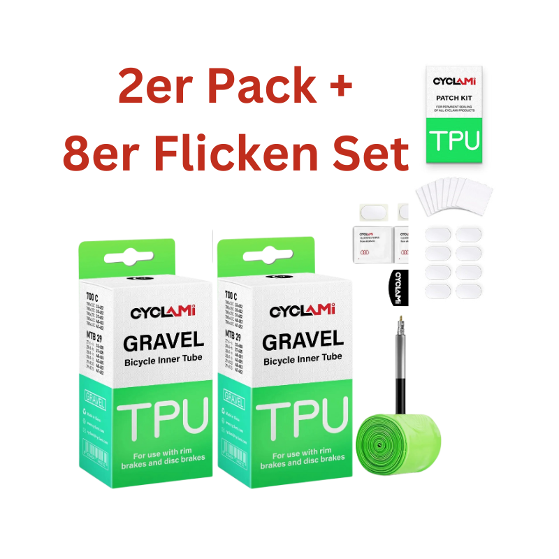 Cyclami Ultraleicht Schlauch 700x32/47c Sclaverand-Ventil 65mm - TPU für Gravelbikes