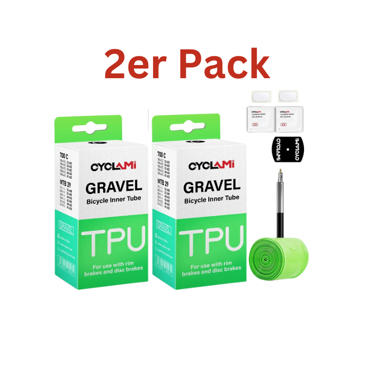 Cyclami Ultraleicht Schlauch 700x32/47c Sclaverand-Ventil 65mm - TPU für Gravelbikes