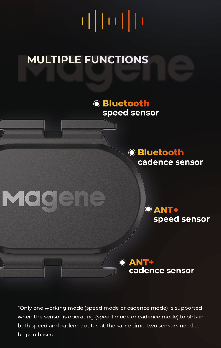 Magene S314 Geschwindigkeits- und Trittfrequenz Sensor (ANT+ & Bluetooth)