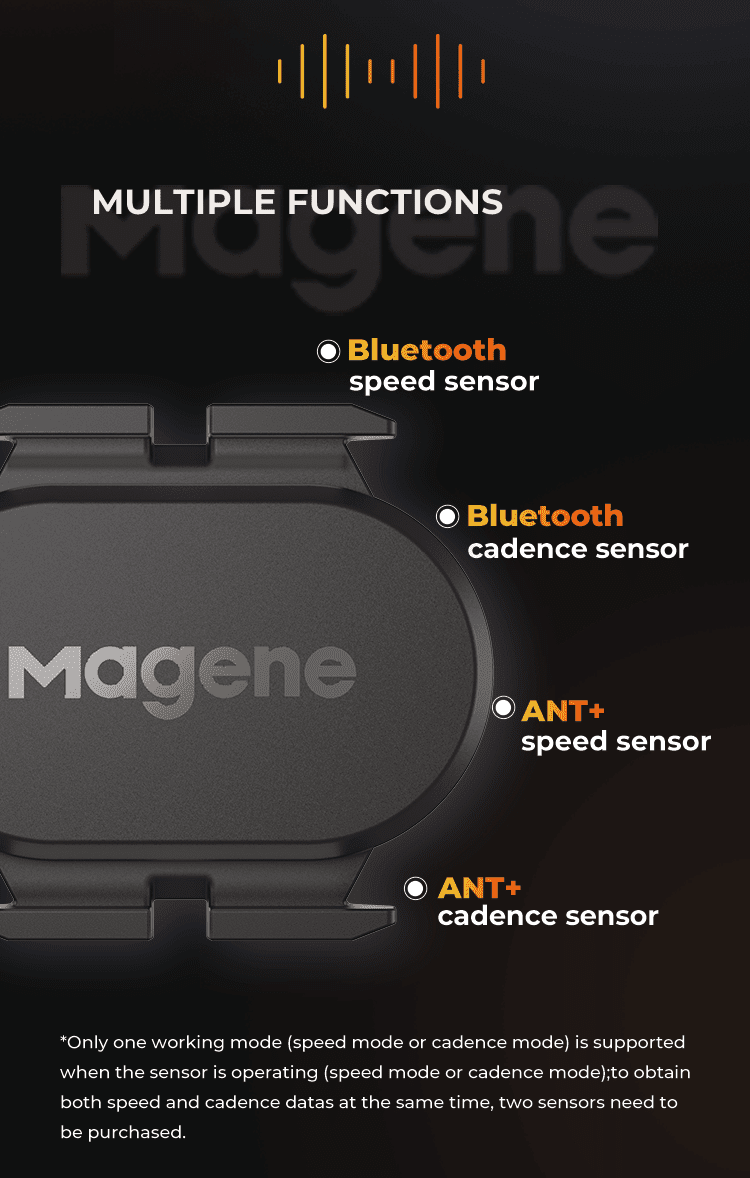 Magene S314 Geschwindigkeits- und Trittfrequenz Sensor (ANT+ & Bluetooth)
