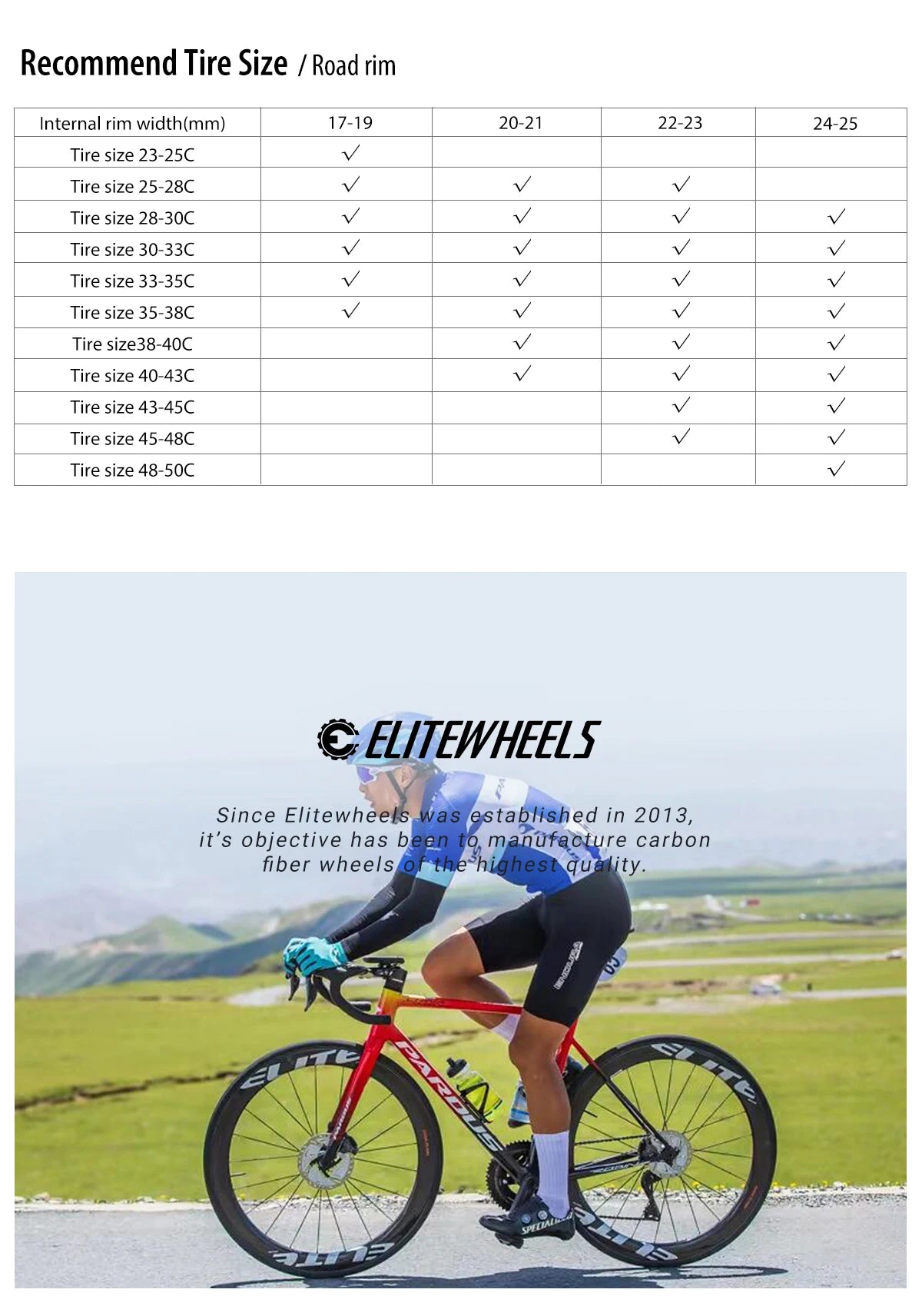 EliteWheels - Carbon-Felgen SLT Gravel Laufradsatz 700C x 24mm 28 Zoll