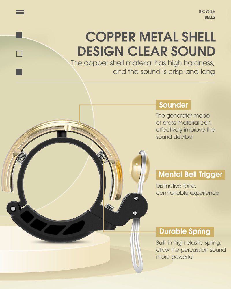 WEST BIKING Retro Klingel