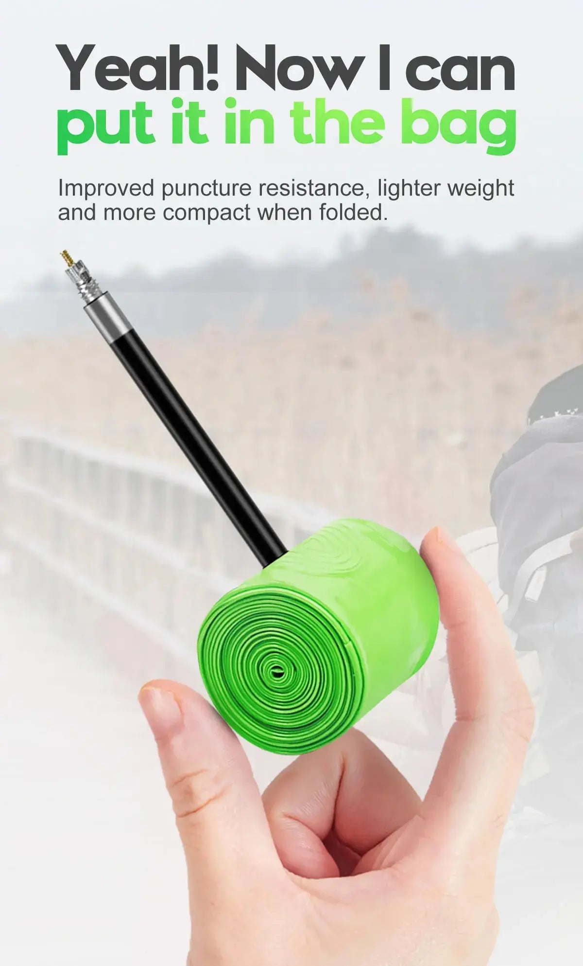 Cyclami Ultraleicht Schlauch 700x32/47c Sclaverand-Ventil 65mm - TPU für Gravelbikes