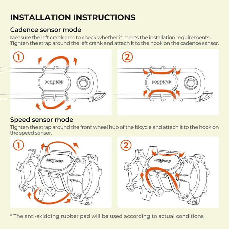 Magene S314 Geschwindigkeits- und Trittfrequenz Sensor (ANT+ & Bluetooth)