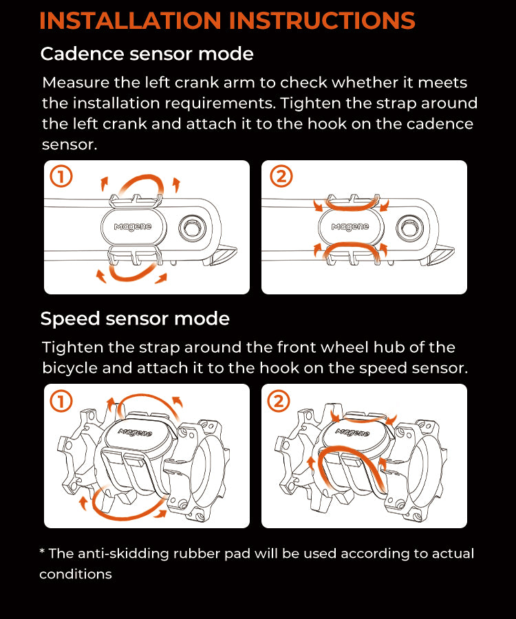 Magene S314 Geschwindigkeits- und Trittfrequenz Sensor (ANT+ & Bluetooth)