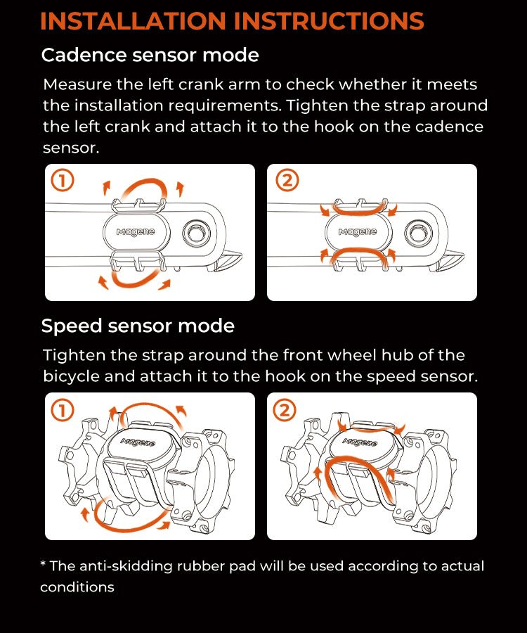 Magene S314 Geschwindigkeits- und Trittfrequenz Sensor (ANT+ & Bluetooth)