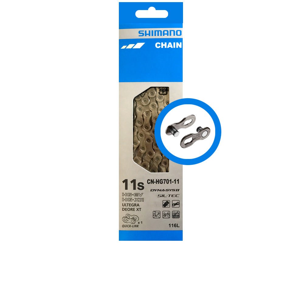 Shimano 11s Kette HG701Q 116 Glieder mit Quick Link Kettenschloss