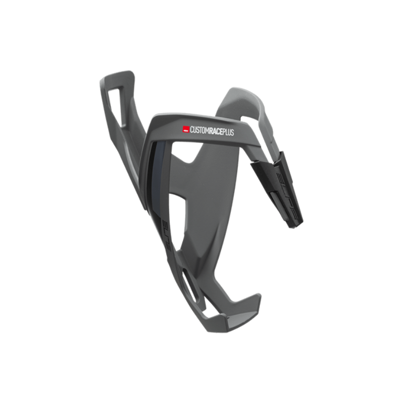 Elite CUSTOM Race PLUS Flaschenhalter Grau matt soft touch
