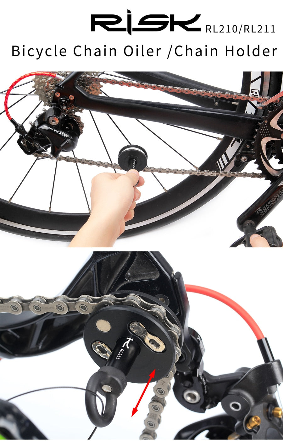 2 IN 1 Bike Chain Clean Keeper Tool Quick Release Lever For Barrel 12mm Bucket Shaft Bicycle Chain Oil Tool Washing Holder
