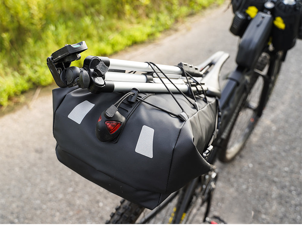 Rhinowalk Sattelstütztasche 10 Liter - wasserdicht schwarz