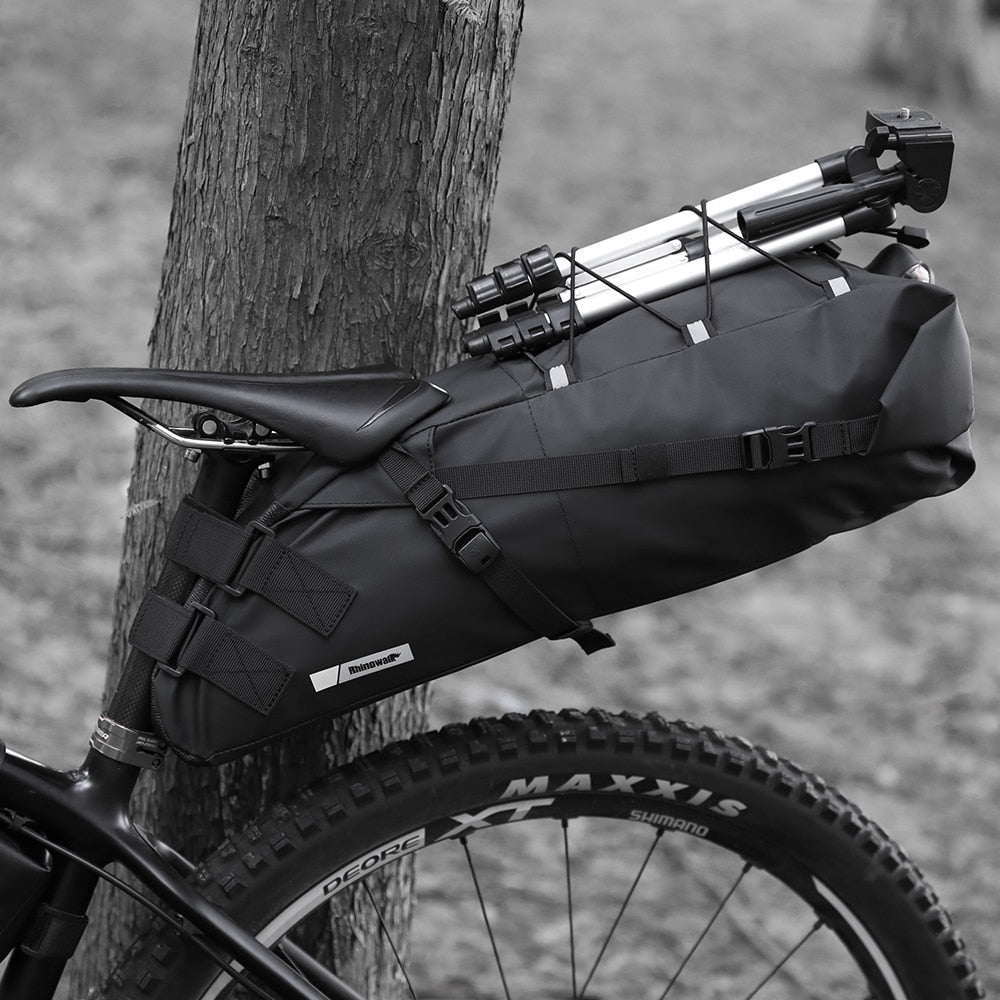 Rhinowalk Sattelstütztasche 13 Liter - wasserdicht schwarz