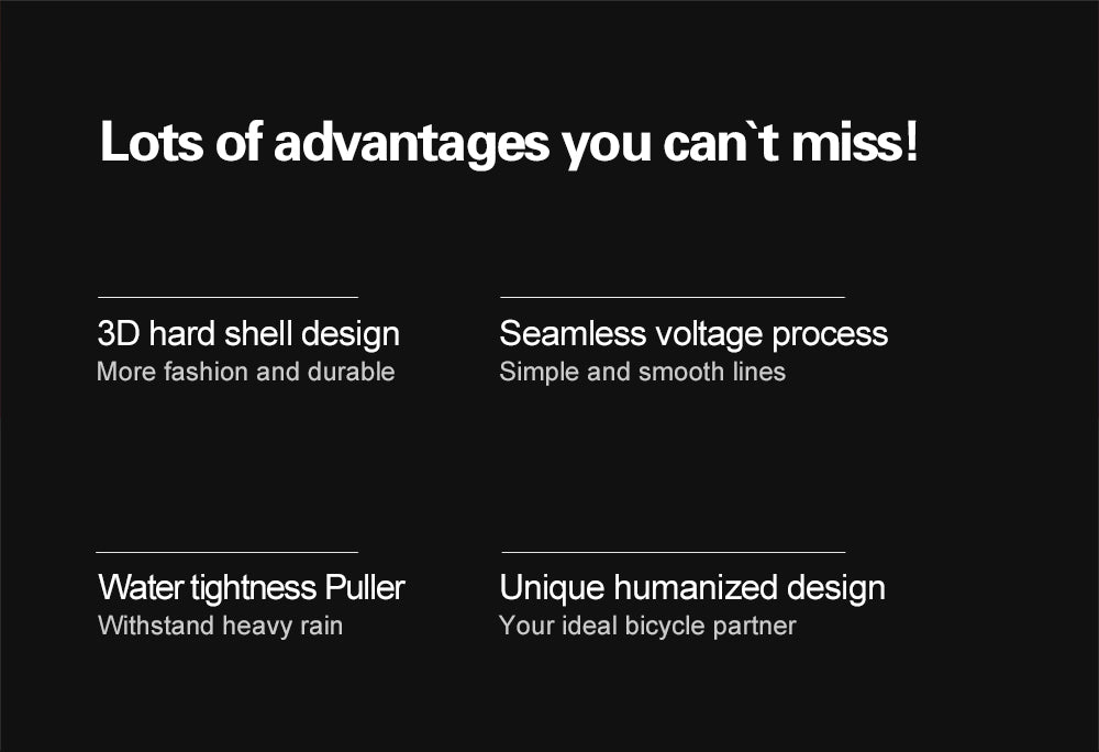 Rhinowalk Rahmentasche 1,5 Liter - wasserdicht schwarz für Oberrohr