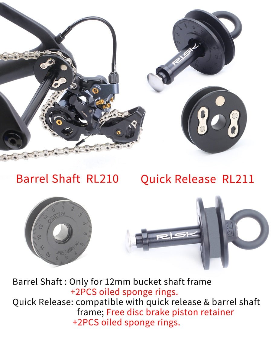 2 IN 1 Bike Chain Clean Keeper Tool Quick Release Lever For Barrel 12mm Bucket Shaft Bicycle Chain Oil Tool Washing Holder