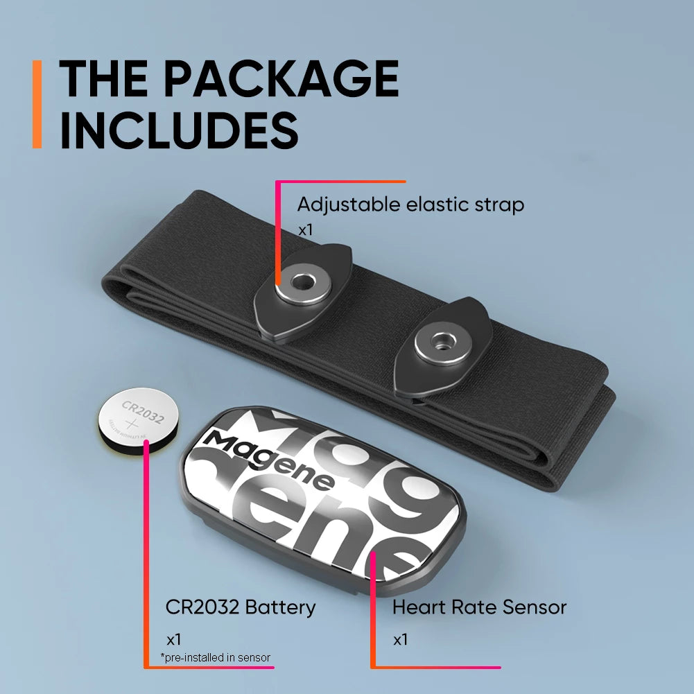 Magene - H603 Herzfrequenz-Sensor (ANT+ & Bluetooth)