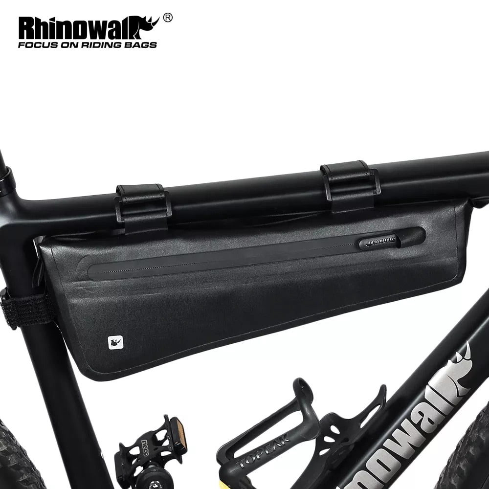 Rhinowalk Rahmentasche 2,8 Liter - wasserdicht schwarz für Oberrohr