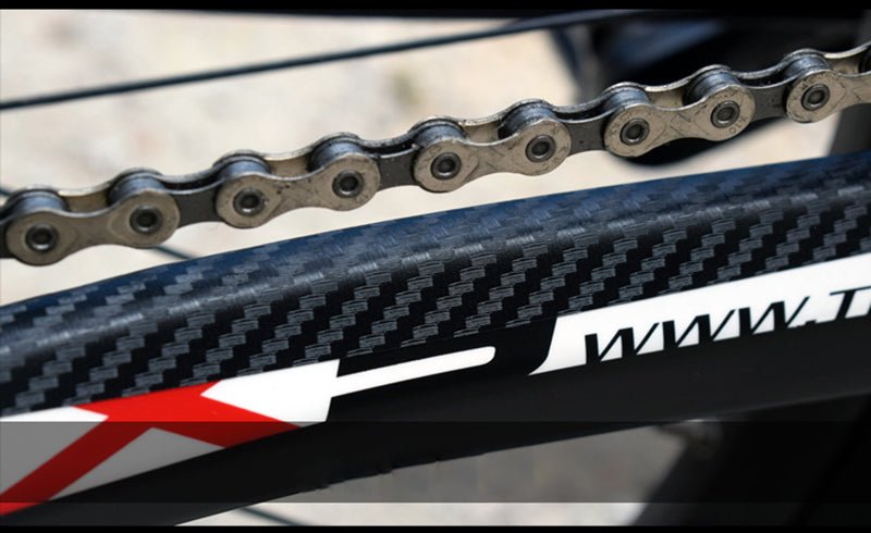 Fahrradkettenschutz Aufkleber - Kratzschutz für Fahrradrahmen - Typ 1