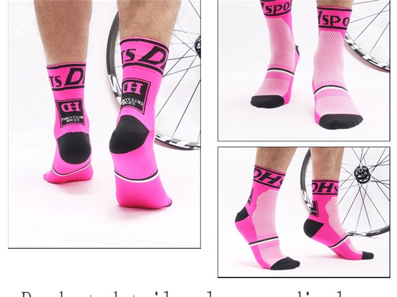 DH-Sports DH-01 Fahrrad-Socken für Männer oder Frauen - atmungsaktiv