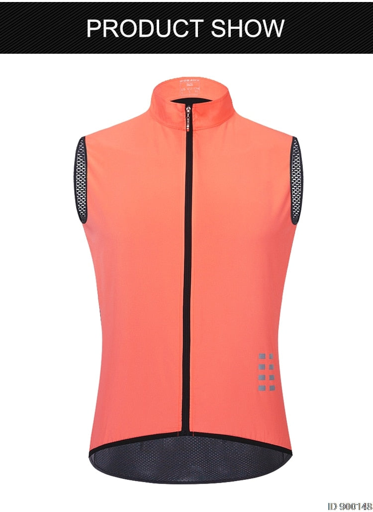 WOSAWE Windweste - Reflektierend, winddicht und wasserabweisend