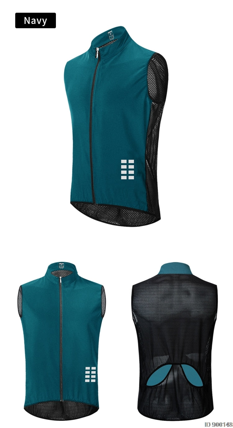 WOSAWE Windweste - Reflektierend, winddicht und wasserabweisend