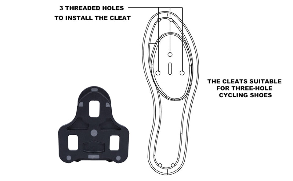 ZERAY Schuhplatten - kompatibel zu LOOK KEO - 3 Grad