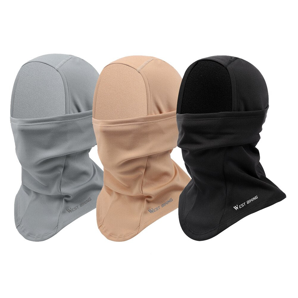 WEST BIKING Outdoor Sports Fleece Headband Women Men Winter Elastic Warm Face Cover Hood Cap Windproof Hiking Snood Scarf
