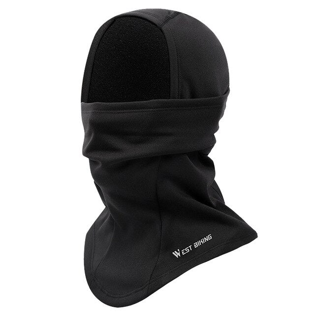 WEST BIKING Outdoor Sports Fleece Headband Women Men Winter Elastic Warm Face Cover Hood Cap Windproof Hiking Snood Scarf