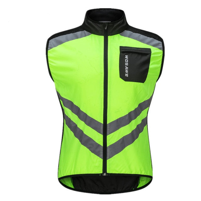 WOSAWE Windweste - Reflektierend, winddicht und wasserabweisend mit Tasche