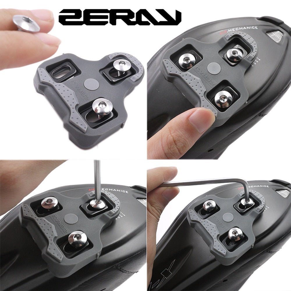 ZERAY Schuhplatten - kompatibel zu LOOK KEO - 0 Grad - Doppelpack