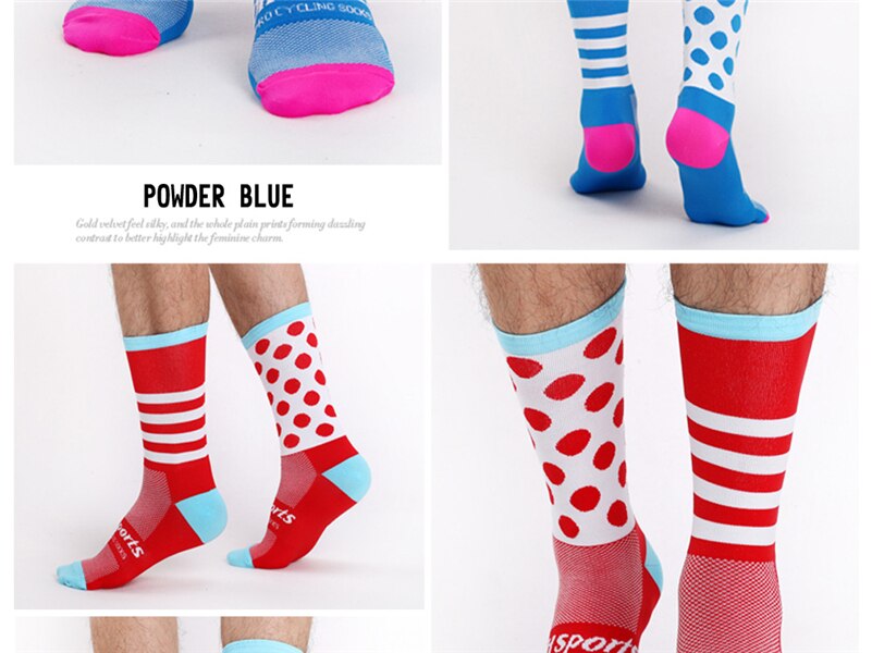 DH-Sports DH-13 Fahrrad-Socken für Männer oder Frauen - atmungsaktiv