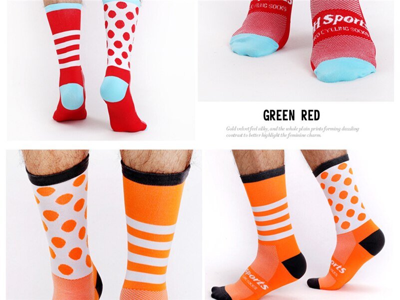 DH-Sports DH-13 Fahrrad-Socken für Männer oder Frauen - atmungsaktiv