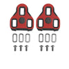 Exustar Grip-Schuhplatten Set - rot- kompatibel zu LOOK KEO - 7 Grad