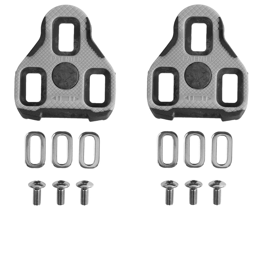 Exustar Grip-Schuhplatten Set - schwarz - kompatibel zu LOOK KEO - 0 Grad