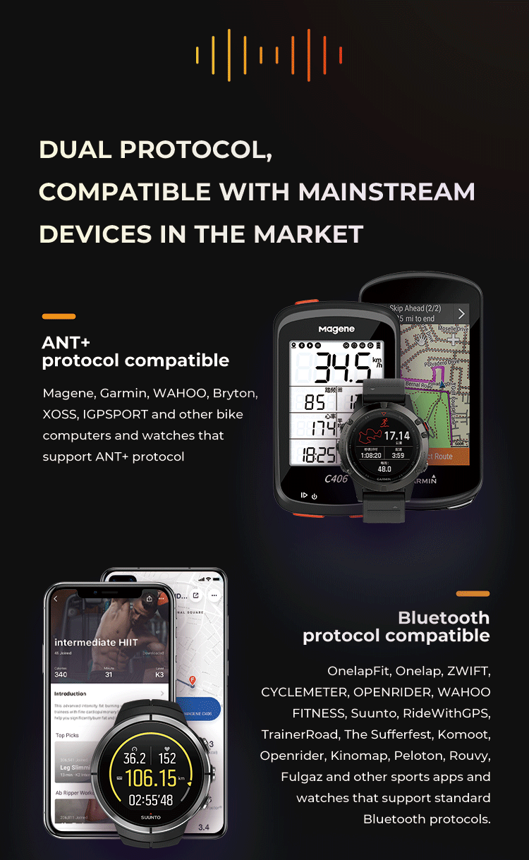 Magene S314 Geschwindigkeits- und Trittfrequenz Sensor (ANT+ & Bluetooth)