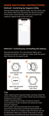 Magene S314 Geschwindigkeits- und Trittfrequenz Sensor (ANT+ & Bluetooth)