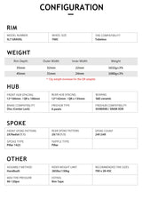 EliteWheels - Carbon-Felgen SLT Gravel Laufradsatz 700C x 24mm 28 Zoll