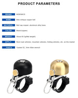 riderace Trekking-Rad und Gravelbike Retro Klingel