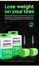 Cyclami Ultraleicht Schlauch 700x32/47c Sclaverand-Ventil 65mm - TPU für Gravelbikes