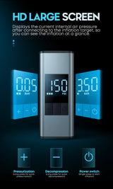 Cyclami -  Mini-Luftpumpe für Rennrad und Gravelbike mit Luftdruck-Anzeige und 8 bar Leistung