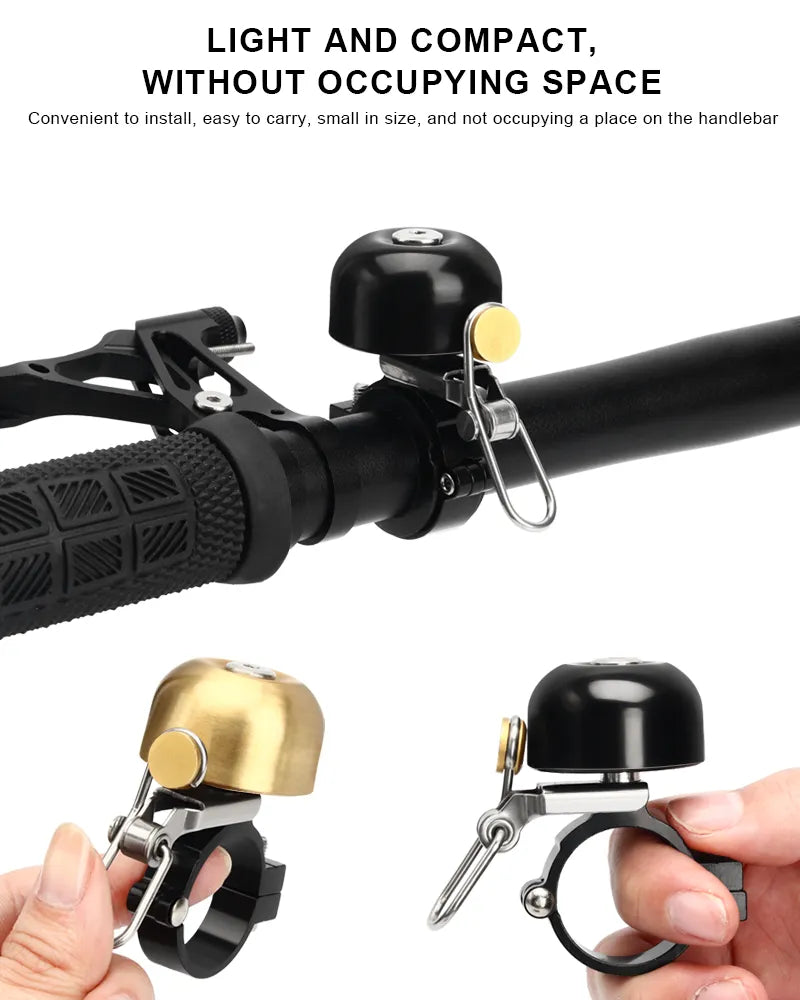 riderace Trekking-Rad und Gravelbike Retro Klingel