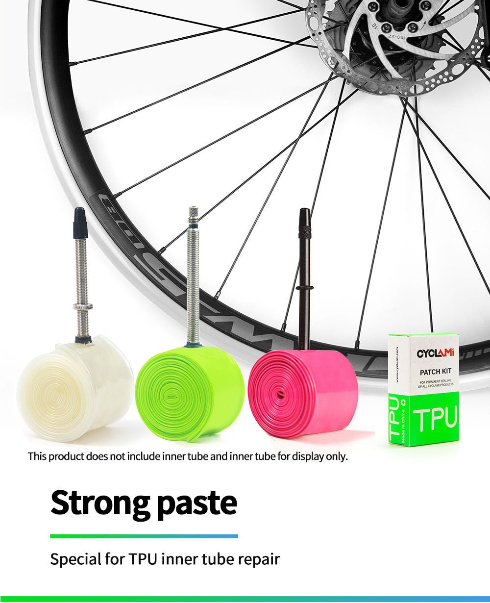 schlauch reparatur fahrrad Cyclami Ultraleicht Flick-Set | Reparatur-Kit für TPU-Schläuche
