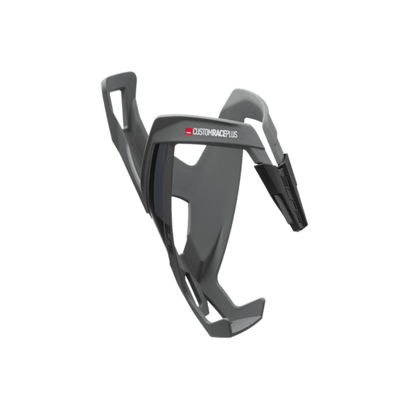 Elite CUSTOM Race PLUS Flaschenhalter Grau matt soft touch