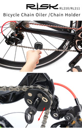 2 IN 1 Bike Chain Clean Keeper Tool Quick Release Lever For Barrel 12mm Bucket Shaft Bicycle Chain Oil Tool Washing Holder