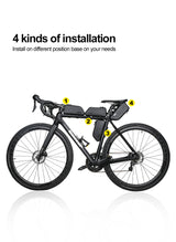 Rhinowalk Rahmentasche 1,2 Liter - wasserdicht schwarz für Oberrohr