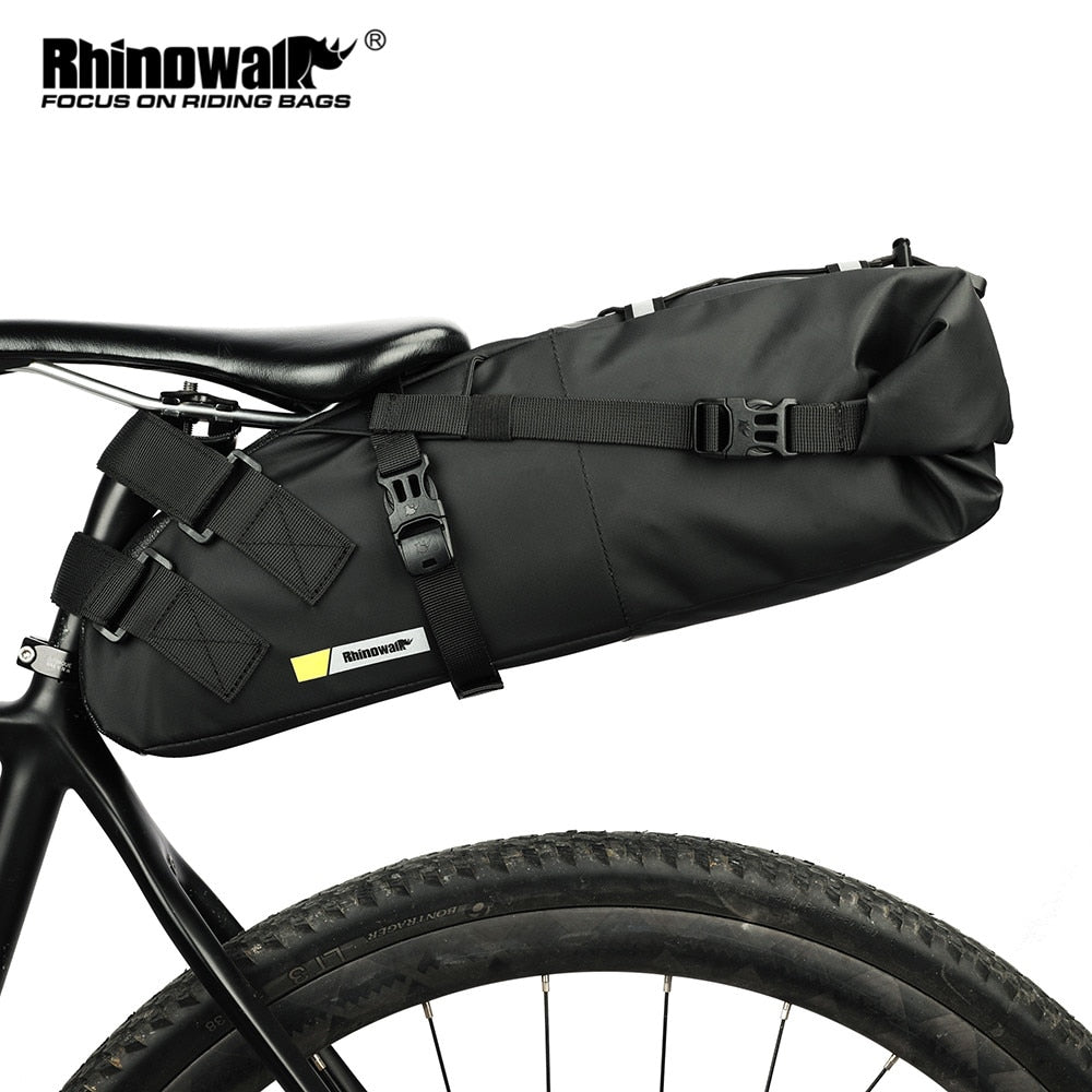 Rhinowalk Sattelstütztasche 10 Liter - wasserdicht schwarz