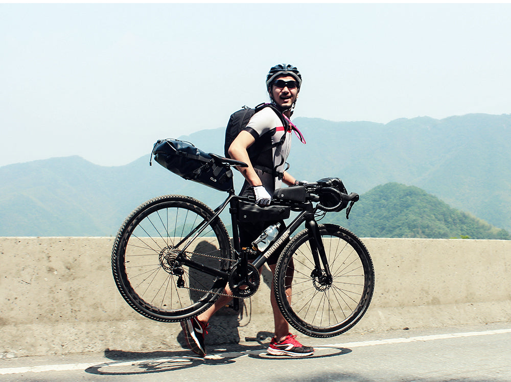 Rhinowalk Rahmentasche 2,2 Liter - wasserdicht schwarz für Oberrohr