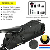 Rhinowalk Sattelstütztasche 10 Liter - wasserdicht schwarz